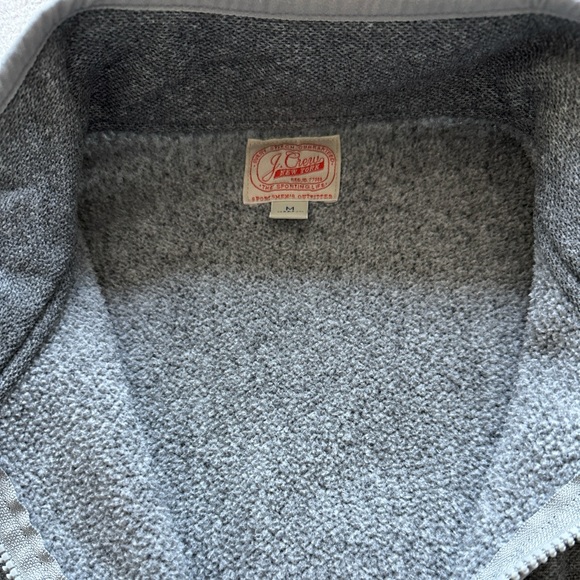 J.Crew Half Zip Fleece Sweater Gray Men’s Size Medium - Picture 4 of 7